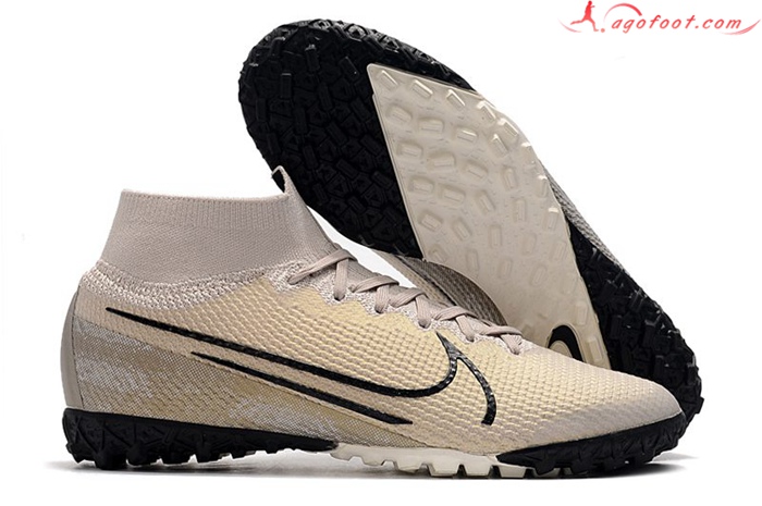 Nike Chaussures de Foot Mercurial Superfly 7 Elite MDS TF Brune