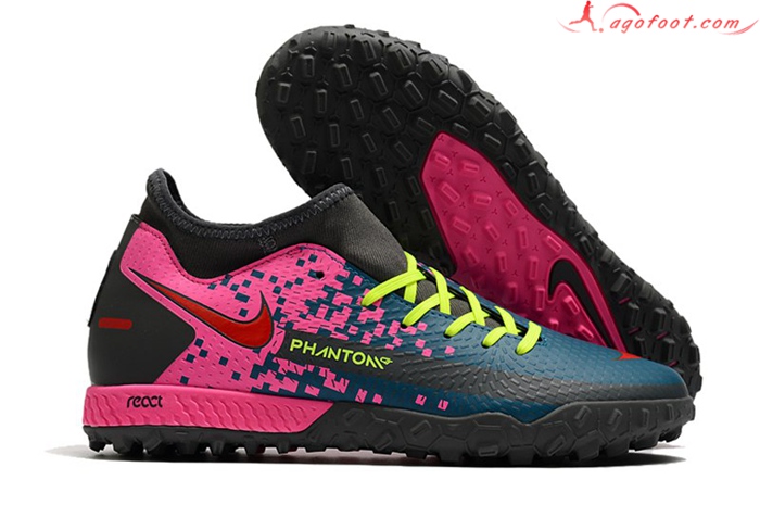 Nike Chaussures de Foot Phantom GT Academy Dynamic Fit TF Vert/Orange