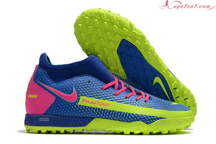 Nike Chaussures de Foot Phantom GT Academy Dynamic Fit TF Bleu