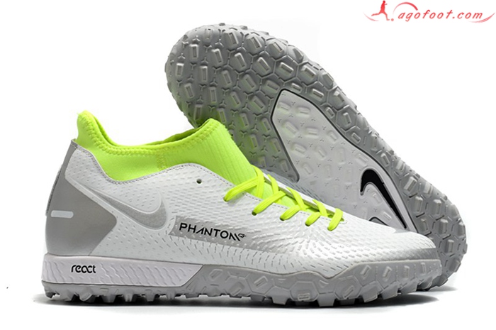 Nike Chaussures de Foot Phantom GT Academy Dynamic Fit TF Blanc
