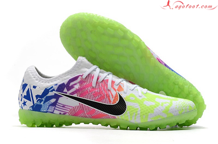 Nike Chaussures de Foot Vapor 13 Pro TF Rose/Bleu/Vert