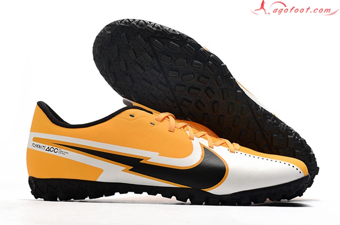 Nike Chaussures de Foot Mercurial Vapor 13 Academy TF Orange/Blanc
