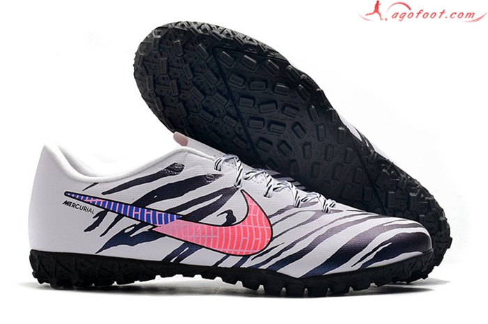 Nike Chaussures de Foot Mercurial Vapor 13 Academy TF Blanc/Pourpre