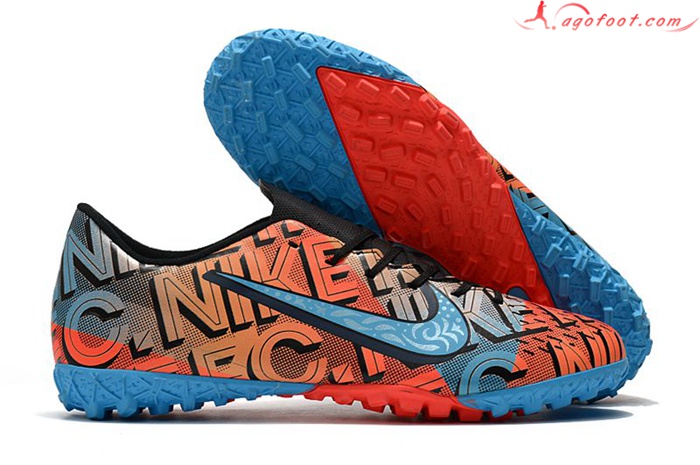 Nike Chaussures de Foot Mercurial Vapor 13 Academy TF Orange/Bleu