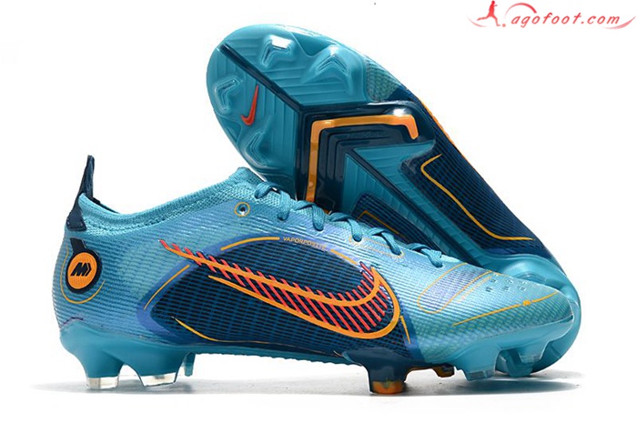 Nike Chaussures de Foot Mercurial Vapor XIV Elite FG Bleu Clair