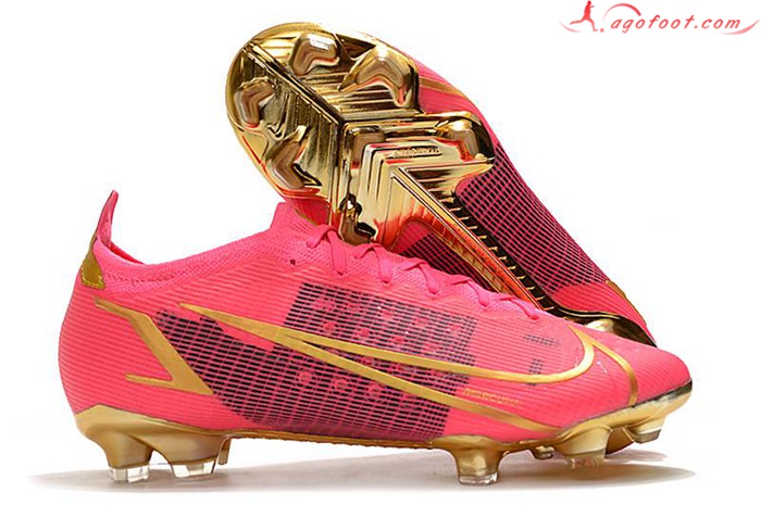 Nike Chaussures de Foot Mercurial Vapor XIV Elite FG Rose