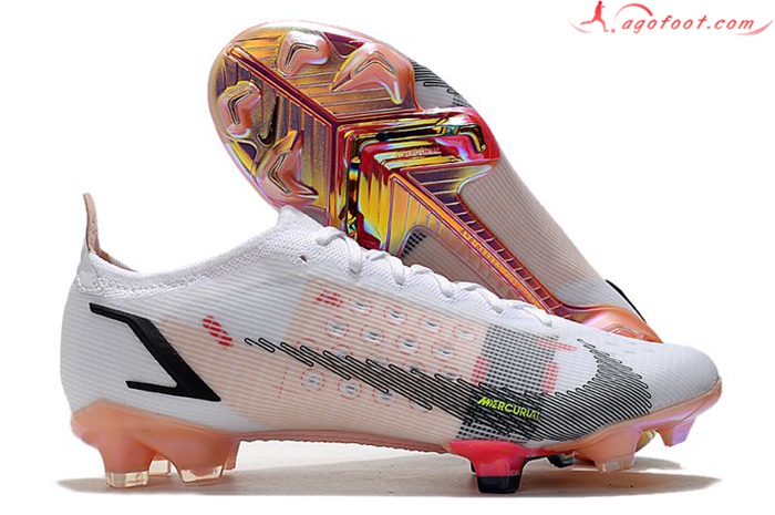 Nike Chaussures de Foot Mercurial Vapor XIV Elite FG Blanc/Orange