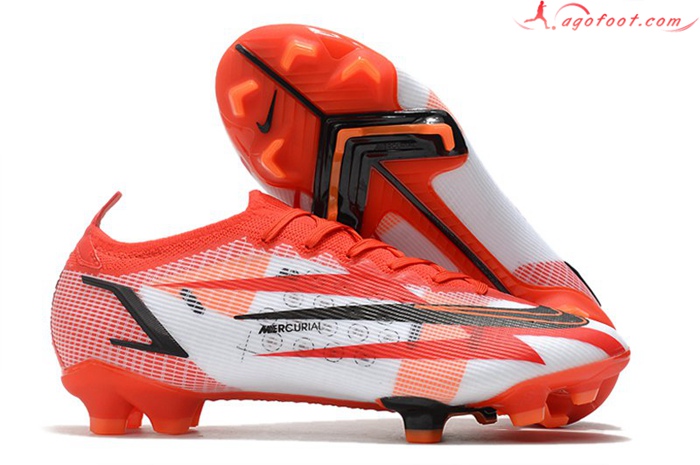 Nike Chaussures de Foot Vapor 14 Elite CR7 FG Rouge