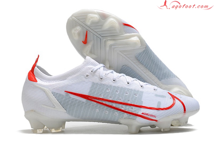 Nike Chaussures de Foot Vapor 14 Elite MDS FG Blanc