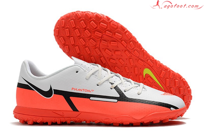Nike Chaussures de Foot Phantom GT2 Club TF Orange/Blanc