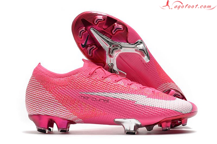 Nike Chaussures de Foot Mercurial Vapor 13 Elite Mbappé Rosa FG Rose