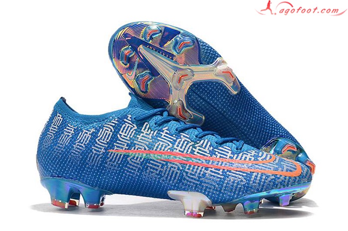 Nike Chaussures de Foot Mercurial Vapor 13 Elite CR7 FG Bleu