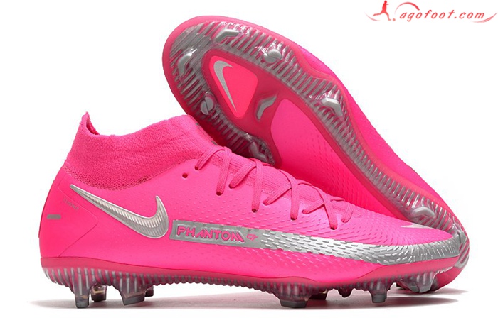 Nike Chaussures de Foot Phantom GT Elite Dynamic Fit FG Rose