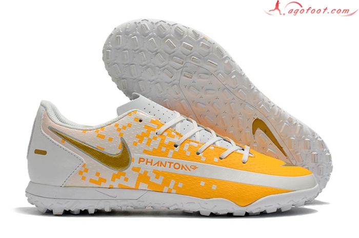 Nike Chaussures de Foot Phantom GT Club TF Orange/Blanc