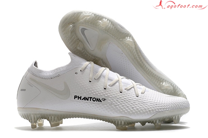 Nike Chaussures de Foot Phantom GT Elite FG Blanc