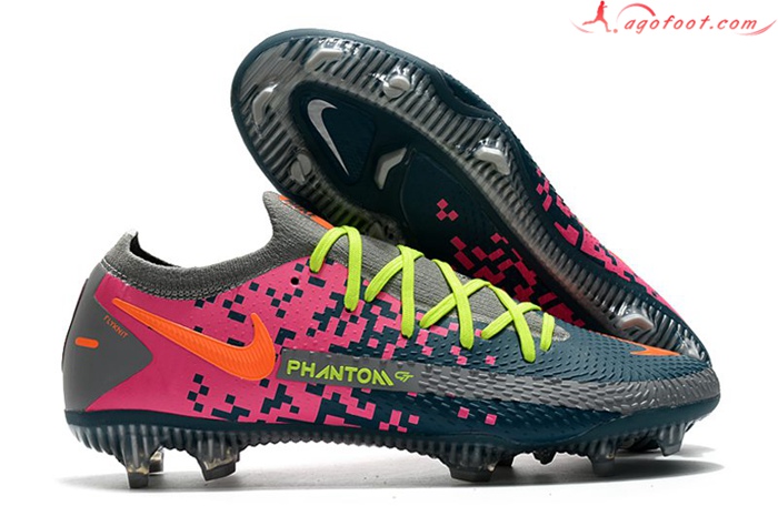 Nike Chaussures de Foot Phantom GT Elite FG Vert/Rose