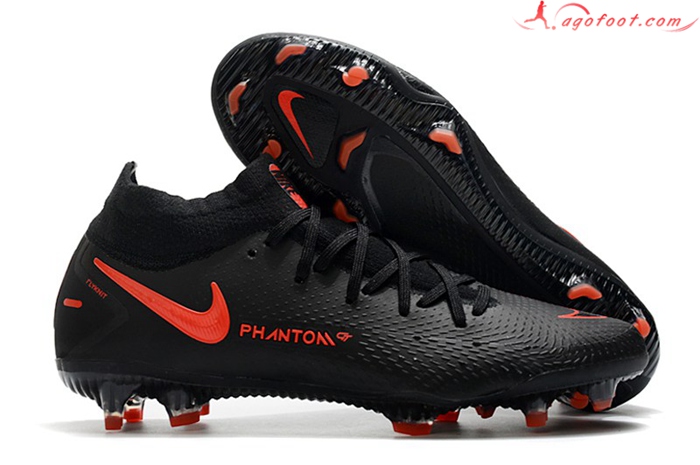 Nike Chaussures de Foot Phantom GT Elite Dynamic Fit FG Noir
