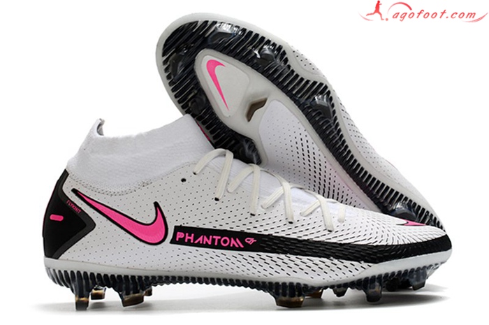 Nike Chaussures de Foot Phantom GT Elite Dynamic Fit FG Blanc