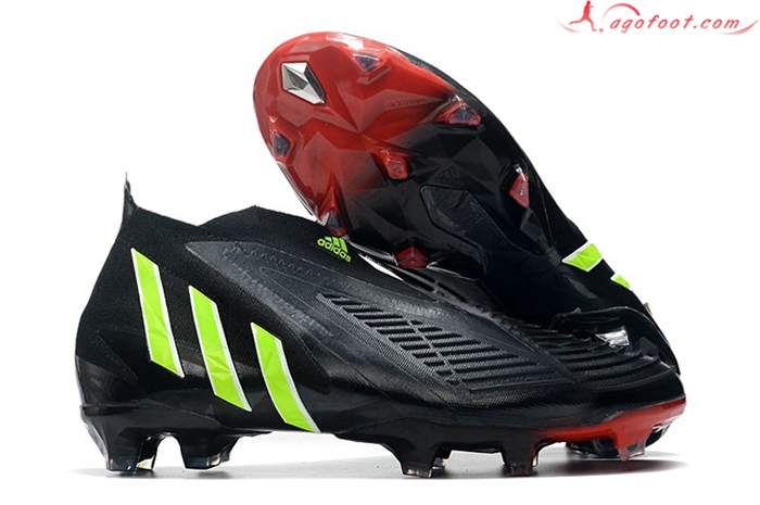Adidas Chaussures de Foot Predator Edge+ FG Noir