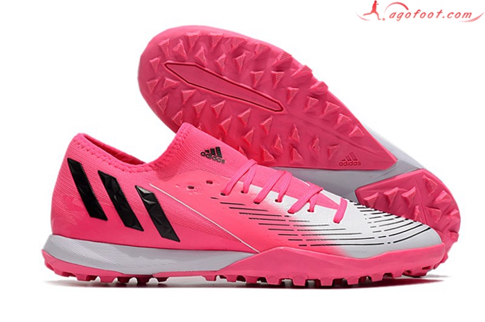 Adidas Chaussures de Foot Predator Edge.3 Low TF Rose