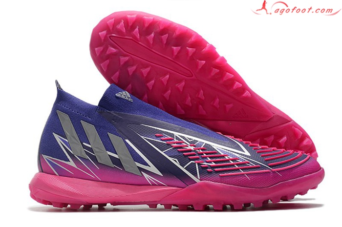 Adidas Chaussures de Foot Predator Edge1 TF Pourpre