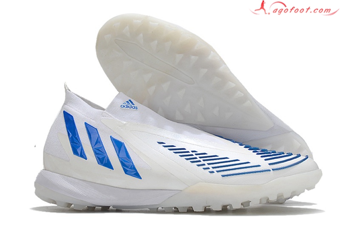Adidas Chaussures de Foot Predator Edge1 TF Blanc