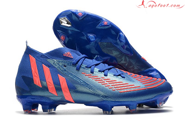 Adidas Chaussures de Foot Predator Edge.1 FG Bleu