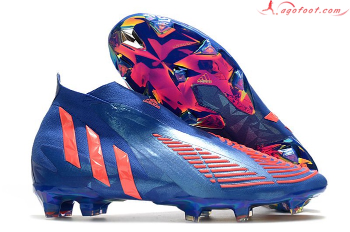 Adidas Chaussures de Foot Predator Edge+ FG Bleu