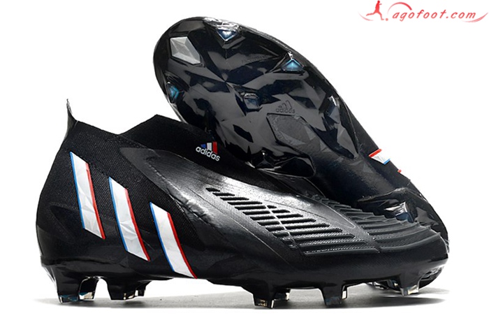 Adidas Chaussures de Foot Predator Edge+ FG Noir