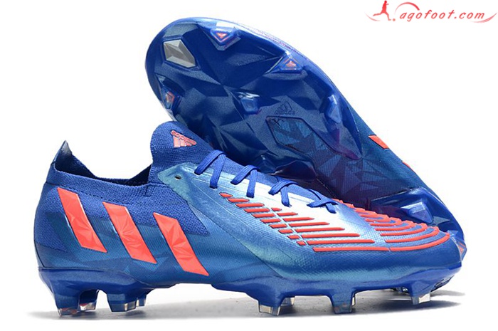 Adidas Chaussures de Foot Predator Edge.1 Low FG Bleu