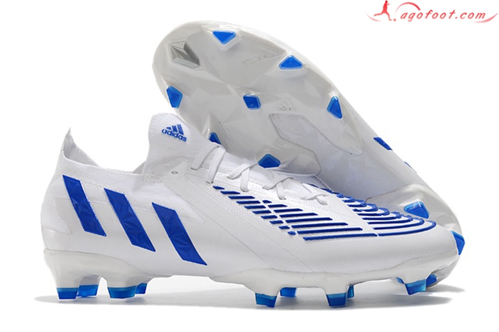 Adidas Chaussures de Foot Predator Edge.1 Low FG Blanc