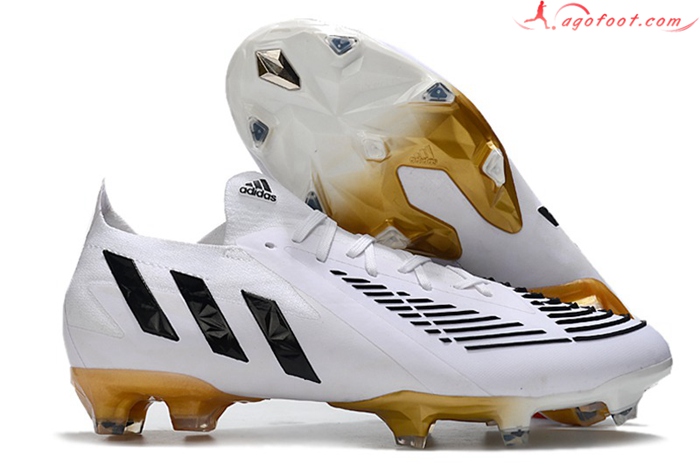 Adidas Chaussures de Foot Predator Edge.1 Low FG Blanc