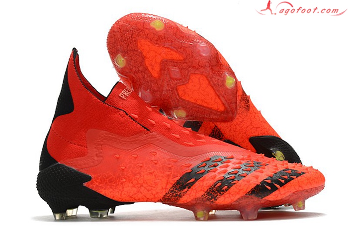 Adidas Chaussures de Foot Predator Freak + FG Rouge