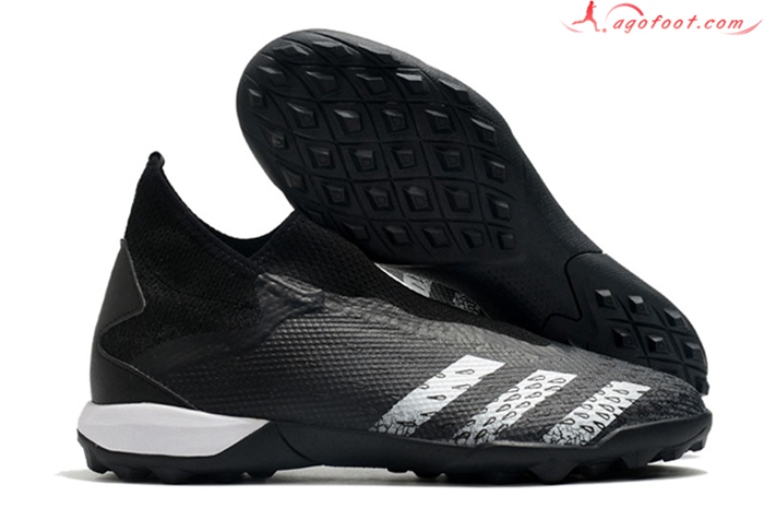 Adidas Chaussures de Foot Predator Freak3 Laceless TF Noir