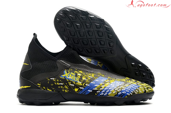 Adidas Chaussures de Foot Predator Freak3 Laceless TF Noir