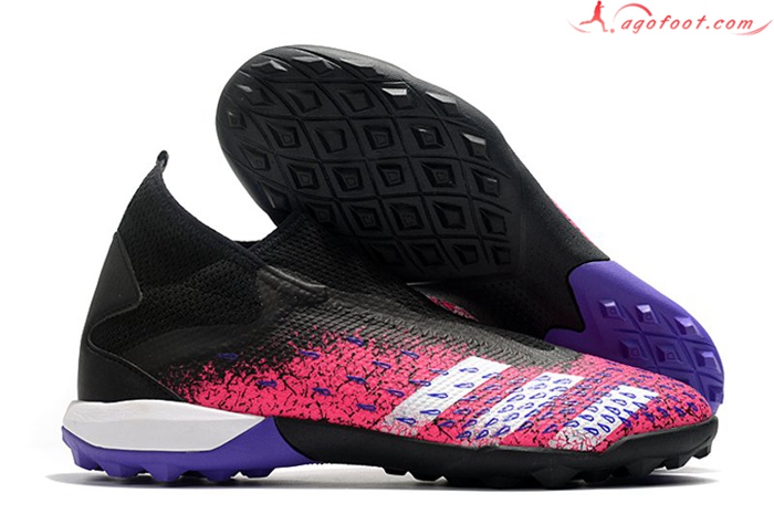 Adidas Chaussures de Foot Predator Freak3 Laceless TF Noir