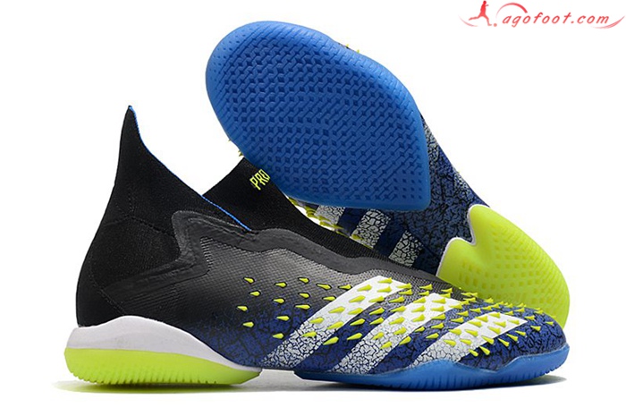 Adidas Chaussures de Foot Predator Freak + IC Noir/Bleu