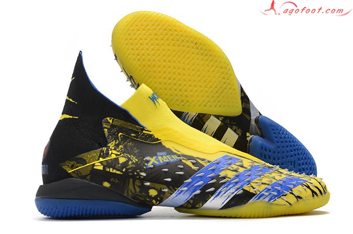 Adidas Chaussures de Foot Predator Freak + IC Noir/Jaune