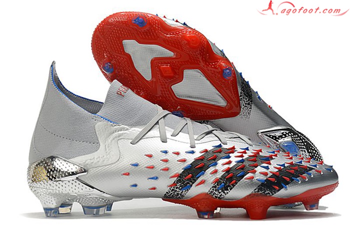 Adidas Chaussures de Foot Predator Freak.1 FG Argent