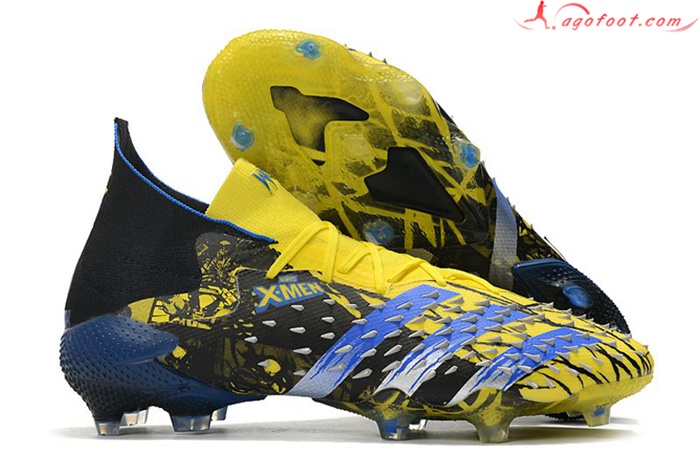 Adidas Chaussures de Foot Predator Freak.1 FG Jaune/Noir