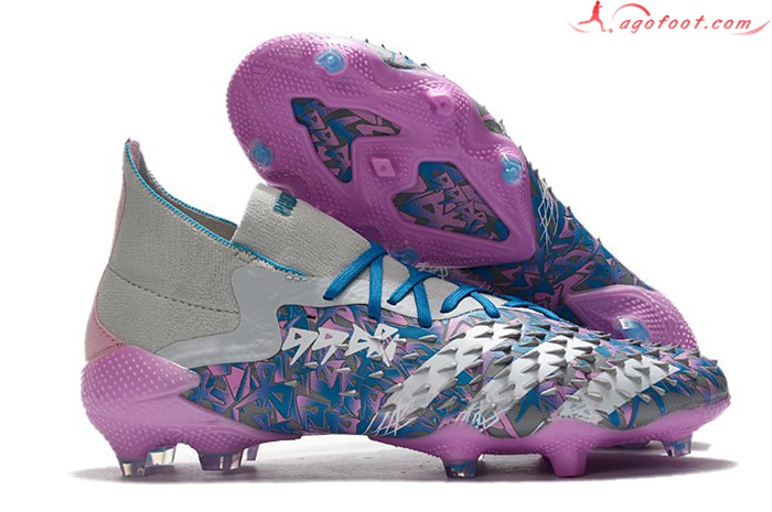 Adidas Chaussures de Foot Predator Freak.1 FG Pourpre/Bleu