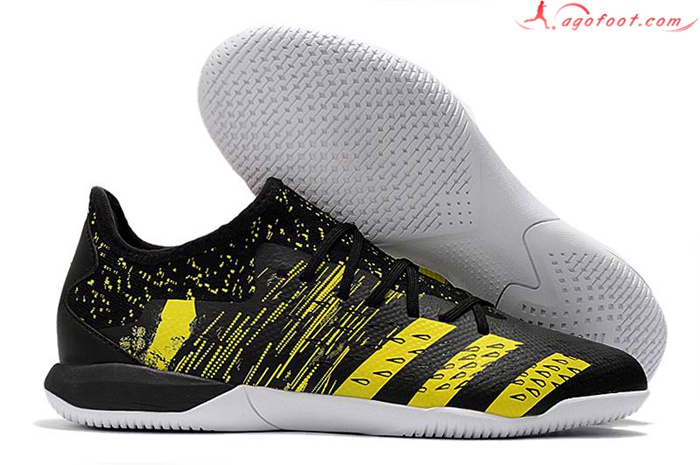 Adidas Chaussures de Foot Predator Freak .1 Low IC Noir/Jaune