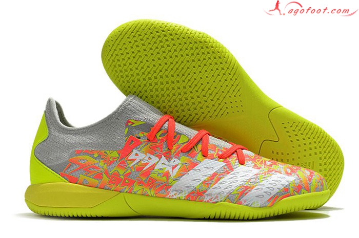 Adidas Chaussures de Foot Predator Freak .1 Low IC Rouge/Vert