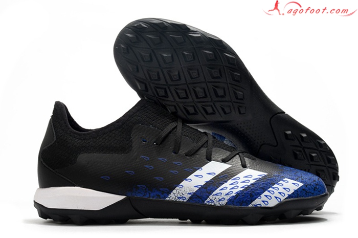 Adidas Chaussures de Foot Predator Freak .3 Low TF Noir/Bleu