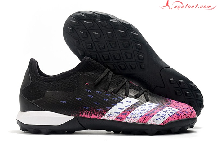 Adidas Chaussures de Foot Predator Freak .3 Low TF Noir/Rose