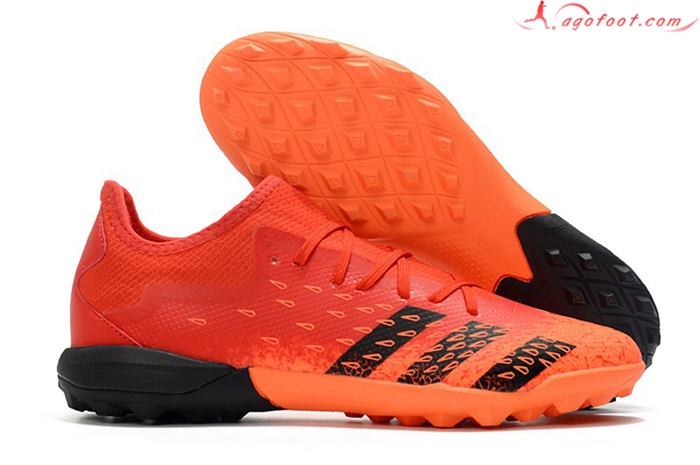 Adidas Chaussures de Foot Predator Freak .3 Low TF Rouge