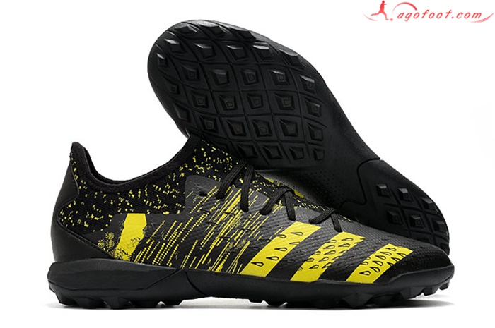 Adidas Chaussures de Foot Predator Freak .3 Low TF Noir/Jaune