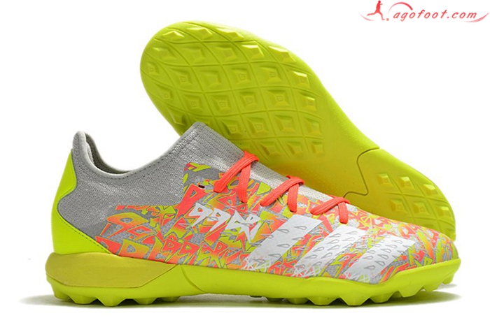 Adidas Chaussures de Foot Predator Freak .3 Low TF Rouge/Vert