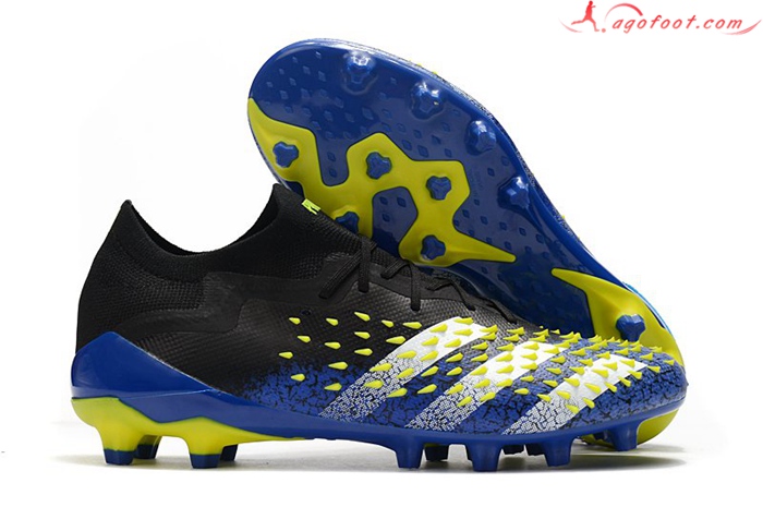 Adidas Chaussures de Foot Predator Freak .1 Low FG Bleu/Noir