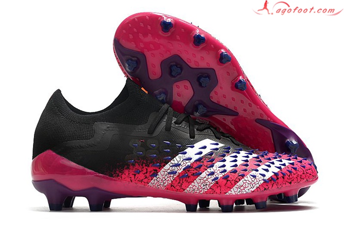 Adidas Chaussures de Foot Predator Freak .1 Low FG Rose/Noir
